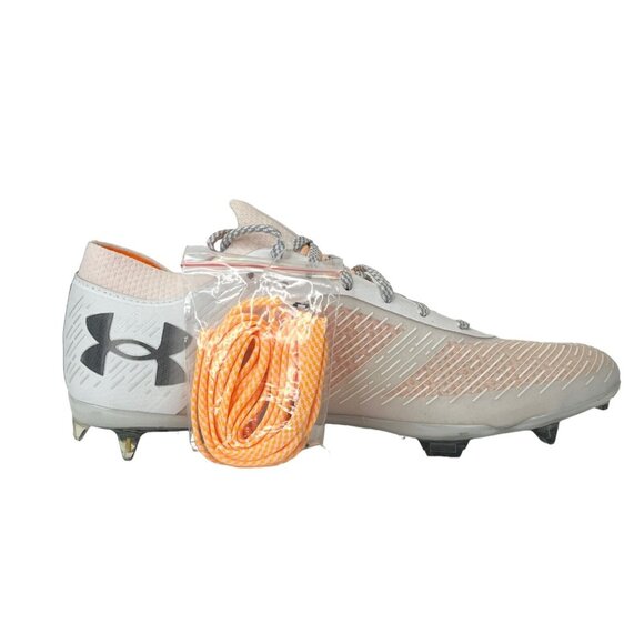 Under Armour Shadow Pro FG White Orange Shock Soccer Cleats 3025643-100 Size 10 main image 9